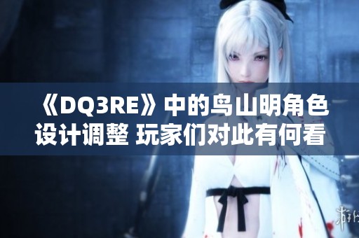 《DQ3RE》中的鸟山明角色设计调整 玩家们对此有何看法