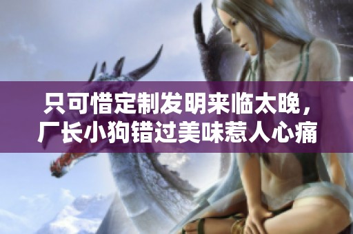 只可惜定制发明来临太晚，厂长小狗错过美味惹人心痛