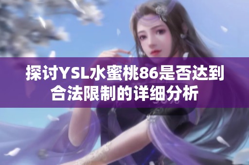 探讨YSL水蜜桃86是否达到合法限制的详细分析