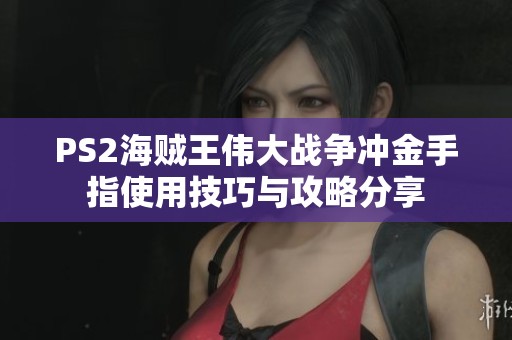 PS2海贼王伟大战争冲金手指使用技巧与攻略分享