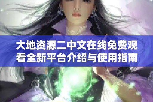 大地资源二中文在线免费观看全新平台介绍与使用指南