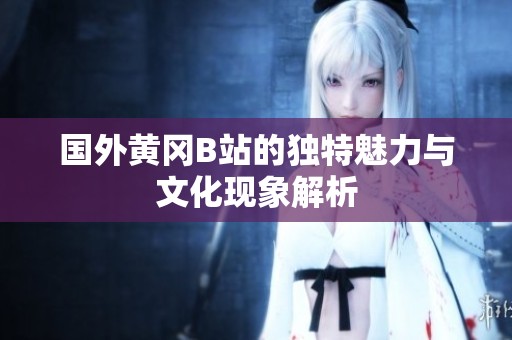 国外黄冈B站的独特魅力与文化现象解析