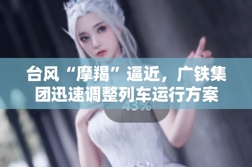 台风“摩羯”逼近，广铁集团迅速调整列车运行方案