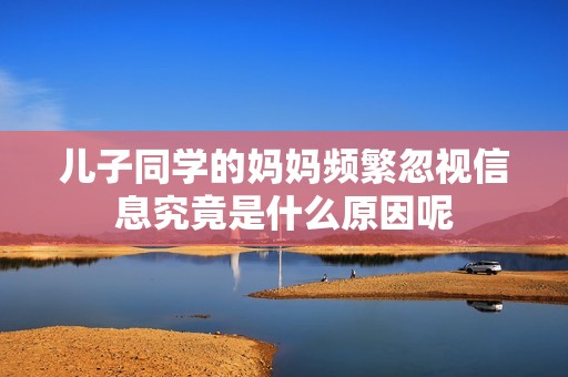 儿子同学的妈妈频繁忽视信息究竟是什么原因呢