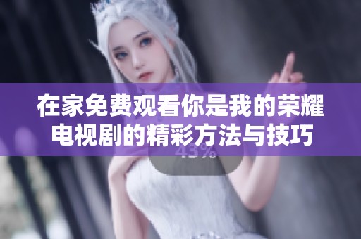 在家免费观看你是我的荣耀电视剧的精彩方法与技巧