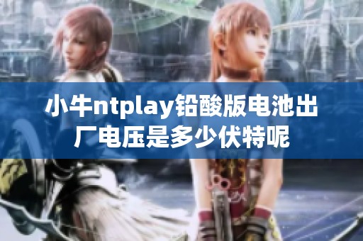 小牛ntplay铅酸版电池出厂电压是多少伏特呢