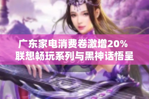 广东家电消费卷激增20% 联想畅玩系列与黑神话悟呈现试用盛宴
