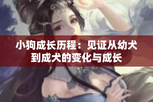 小狗成长历程：见证从幼犬到成犬的变化与成长