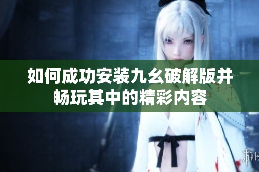 如何成功安装九幺破解版并畅玩其中的精彩内容