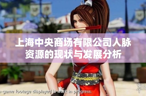 上海中央商场有限公司人脉资源的现状与发展分析