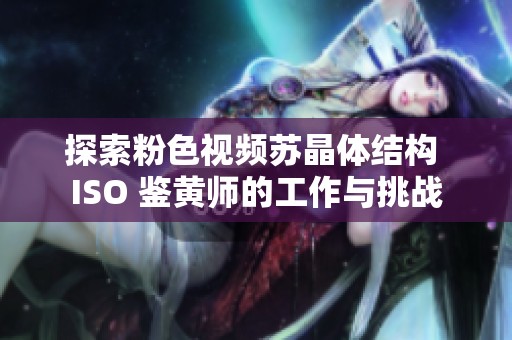 探索粉色视频苏晶体结构 ISO 鉴黄师的工作与挑战