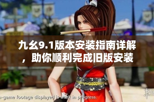 九幺9.1版本安装指南详解，助你顺利完成旧版安装