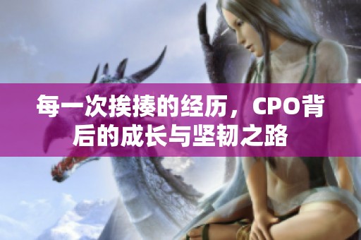 每一次挨揍的经历，CPO背后的成长与坚韧之路