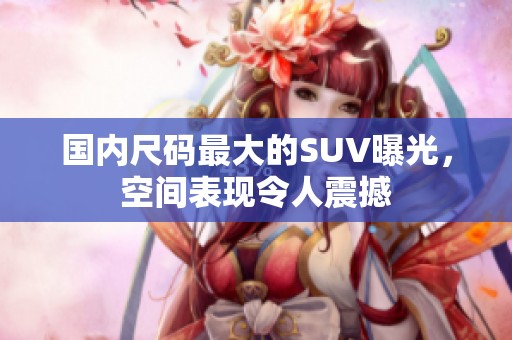 国内尺码最大的SUV曝光，空间表现令人震撼