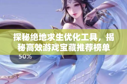 探秘绝地求生优化工具，揭秘高效游戏宝藏推荐榜单