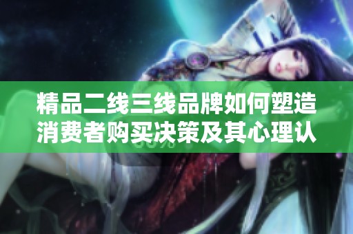 精品二线三线品牌如何塑造消费者购买决策及其心理认知