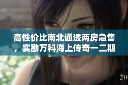 高性价比南北通透两房急售，实勘万科海上传奇一二期