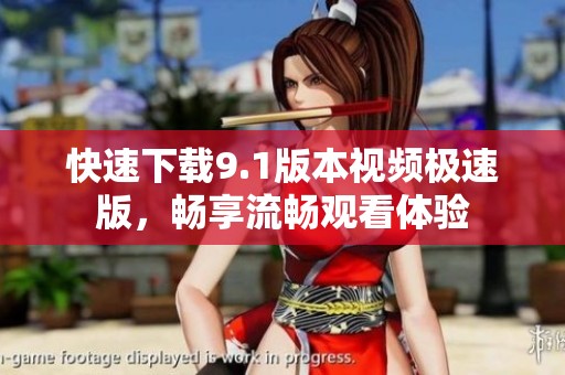 快速下载9.1版本视频极速版，畅享流畅观看体验