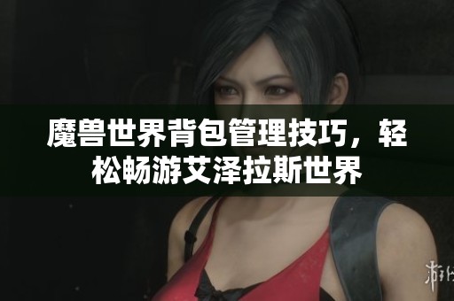 魔兽世界背包管理技巧，轻松畅游艾泽拉斯世界