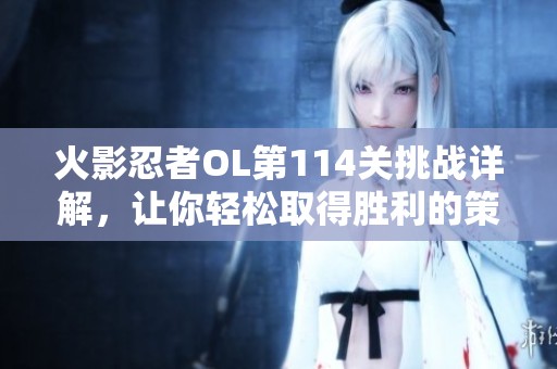 火影忍者OL第114关挑战详解，让你轻松取得胜利的策略分享