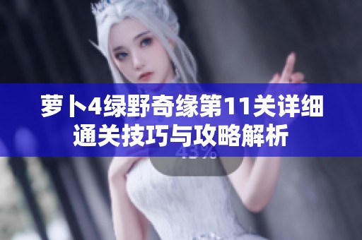 萝卜4绿野奇缘第11关详细通关技巧与攻略解析