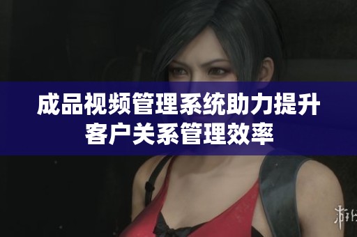 成品视频管理系统助力提升客户关系管理效率