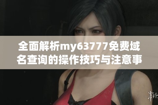 全面解析my63777免费域名查询的操作技巧与注意事项