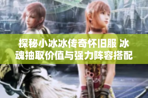 探秘小冰冰传奇怀旧服 冰魂抽取价值与强力阵容搭配解析