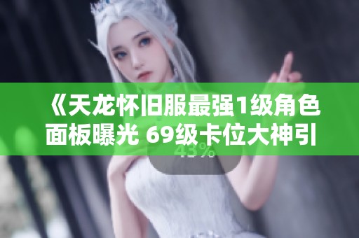 《天龙怀旧服最强1级角色面板曝光 69级卡位大神引热议》