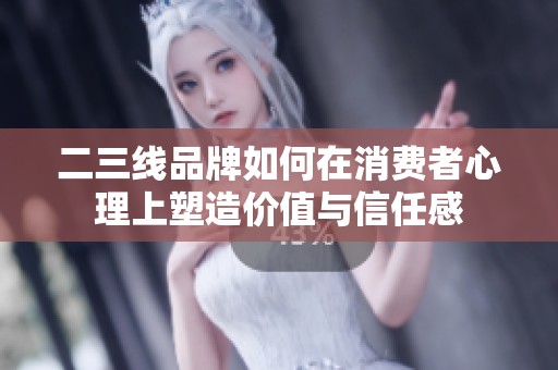 二三线品牌如何在消费者心理上塑造价值与信任感