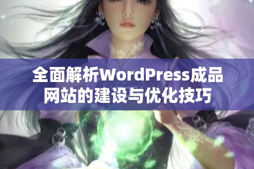 全面解析WordPress成品网站的建设与优化技巧