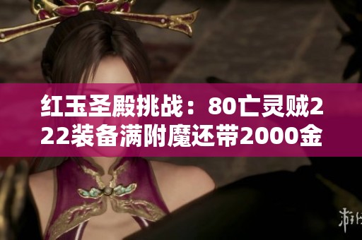 红玉圣殿挑战：80亡灵贼222装备满附魔还带2000金币
