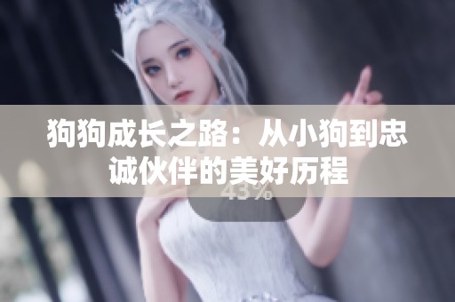 狗狗成长之路：从小狗到忠诚伙伴的美好历程