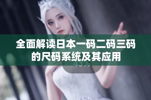 全面解读日本一码二码三码的尺码系统及其应用