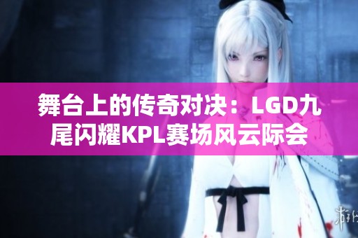舞台上的传奇对决：LGD九尾闪耀KPL赛场风云际会
