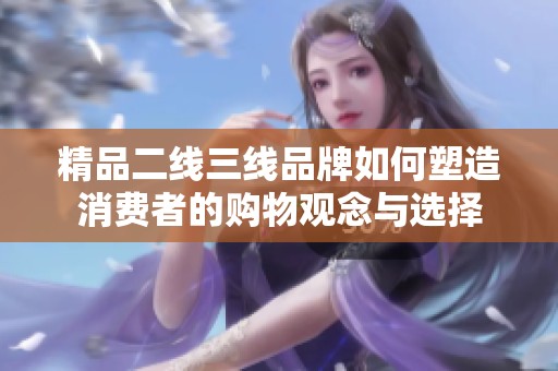 精品二线三线品牌如何塑造消费者的购物观念与选择