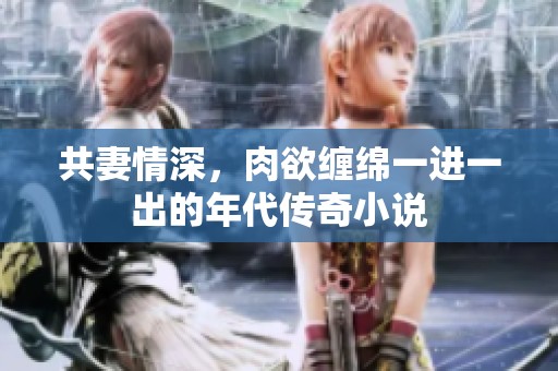 共妻情深，肉欲缠绵一进一出的年代传奇小说