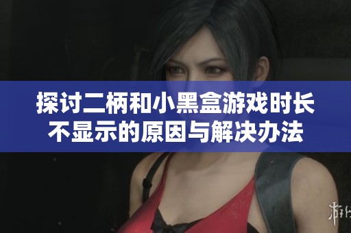 探讨二柄和小黑盒游戏时长不显示的原因与解决办法