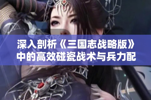 深入剖析《三国志战略版》中的高效碰瓷战术与兵力配置技巧