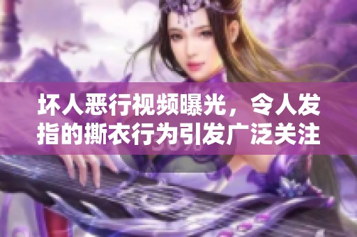 坏人恶行视频曝光，令人发指的撕衣行为引发广泛关注