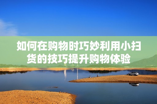 如何在购物时巧妙利用小扫货的技巧提升购物体验