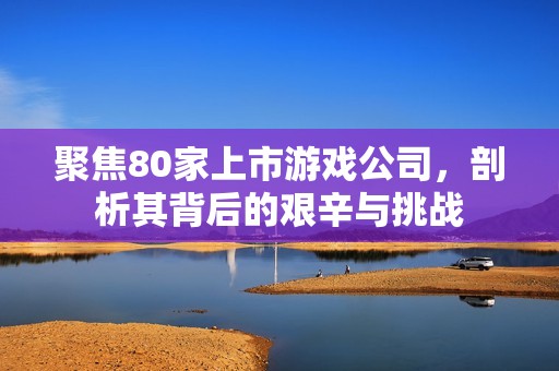 聚焦80家上市游戏公司，剖析其背后的艰辛与挑战