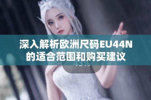 深入解析欧洲尺码EU44N的适合范围和购买建议