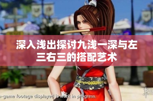 深入浅出探讨九浅一深与左三右三的搭配艺术