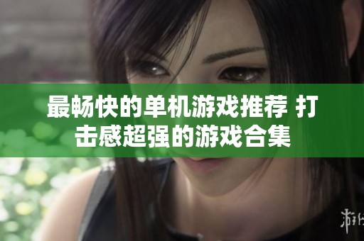 最畅快的单机游戏推荐 打击感超强的游戏合集