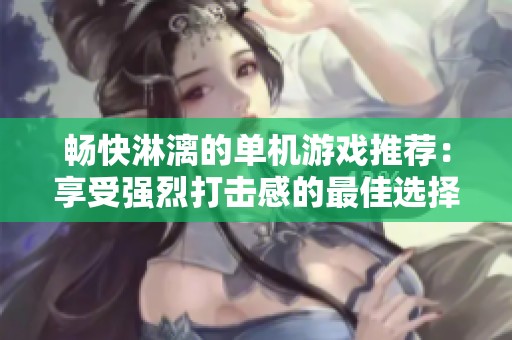 畅快淋漓的单机游戏推荐：享受强烈打击感的最佳选择