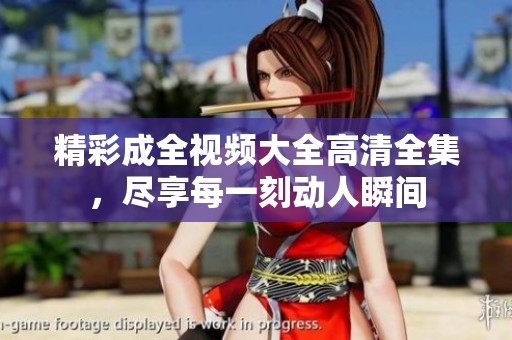 精彩成全视频大全高清全集，尽享每一刻动人瞬间