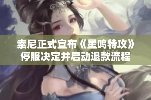 索尼正式宣布《星鸣特攻》停服决定并启动退款流程