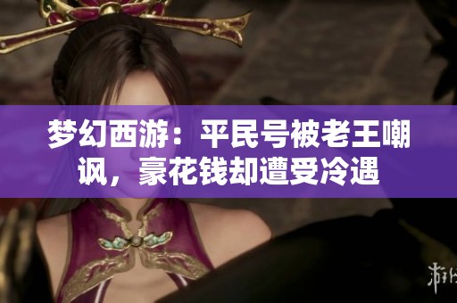 梦幻西游：平民号被老王嘲讽，豪花钱却遭受冷遇