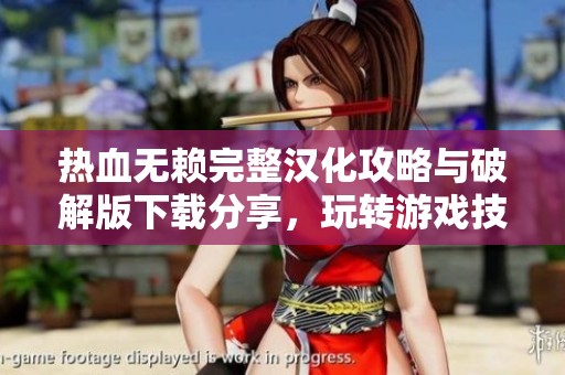 热血无赖完整汉化攻略与破解版下载分享，玩转游戏技巧全攻略